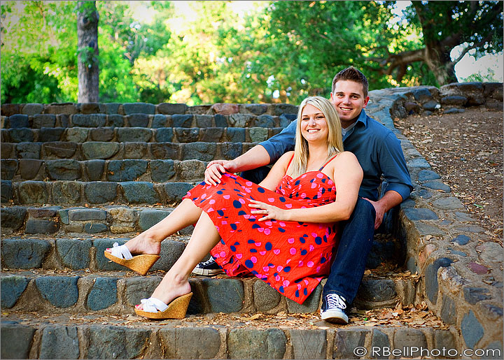 Orange engagement photography