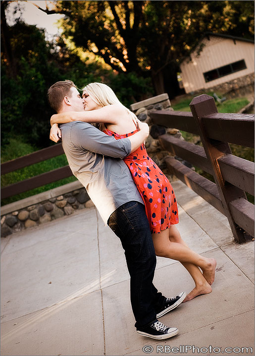 Orange engagement photography