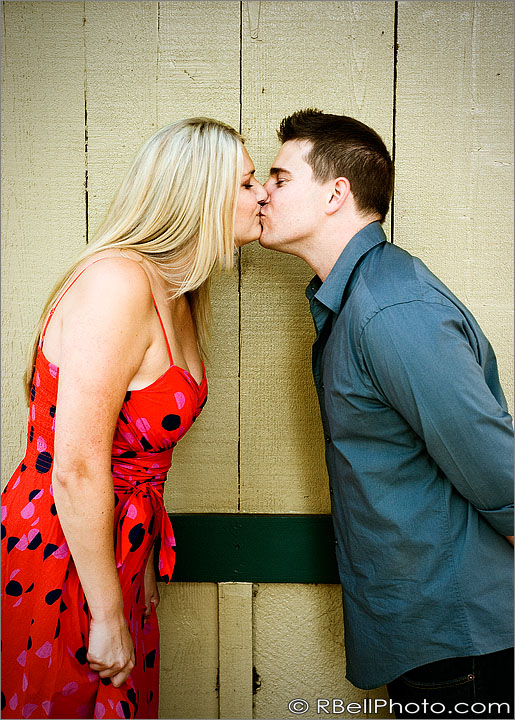 Orange engagement photography