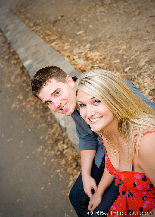 Orange engagement photography