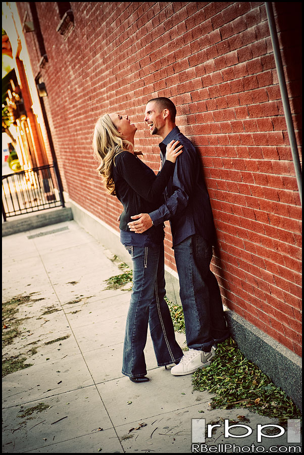 Riverside engagement photography