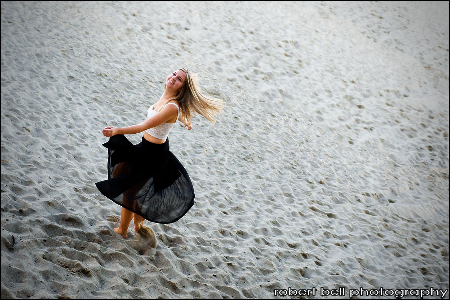 senior portrait beach photography