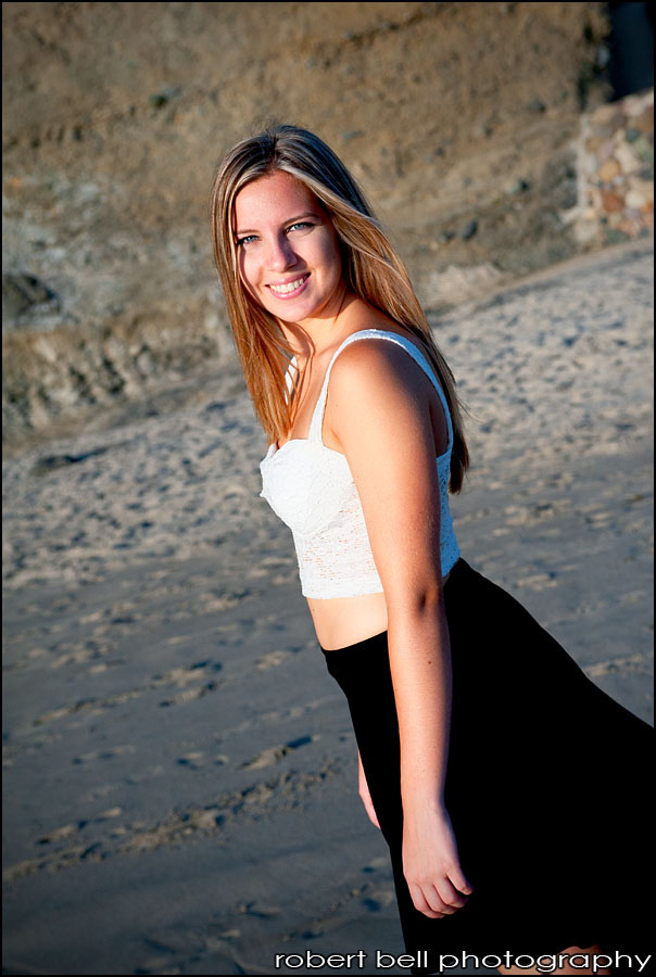 senior portrait beach photography