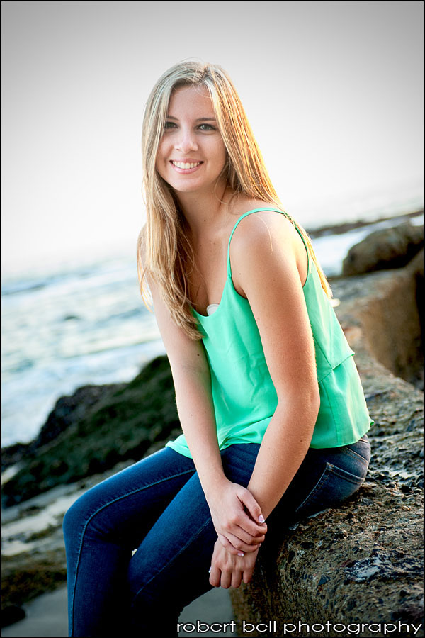 senior portrait beach photography