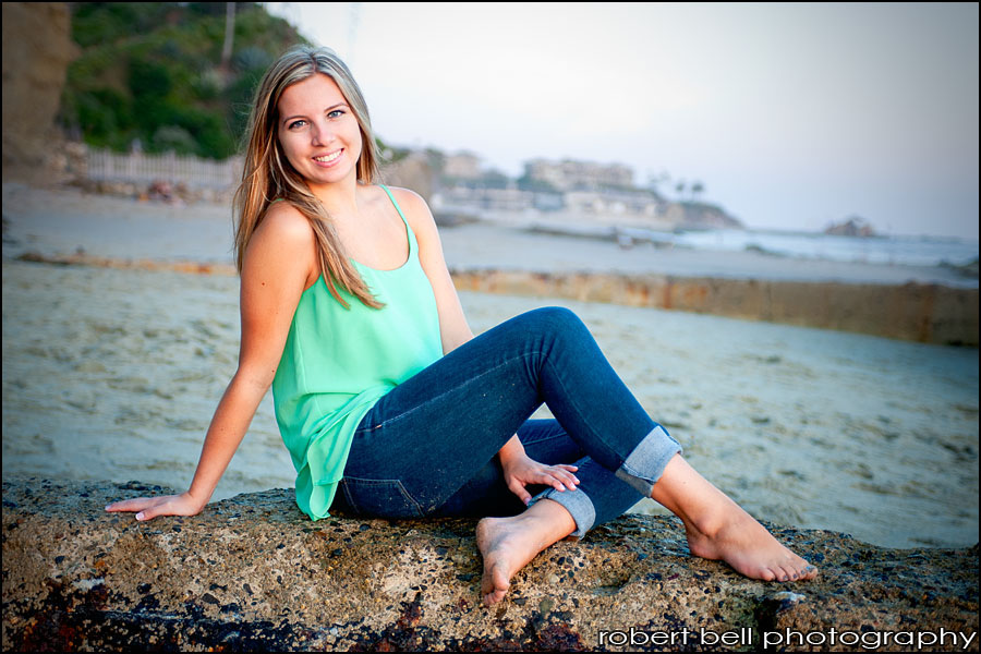 senior portrait beach photography