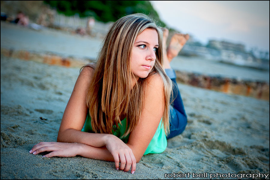 senior portrait beach photography