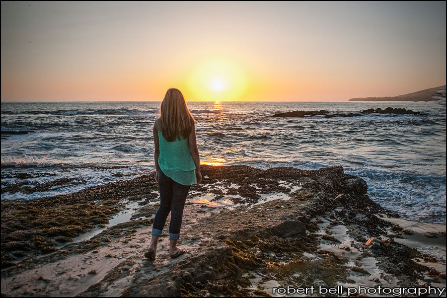 senior portrait beach photography