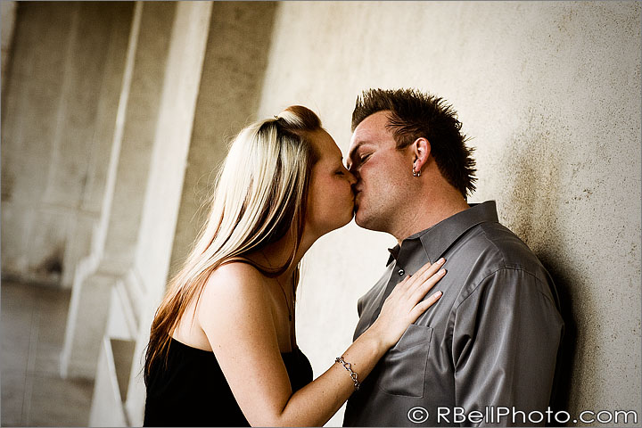 Riverside engagement photography