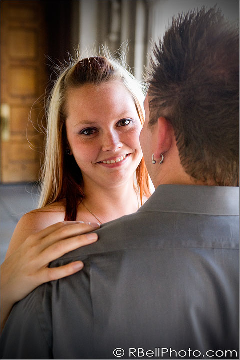 Riverside engagement photography