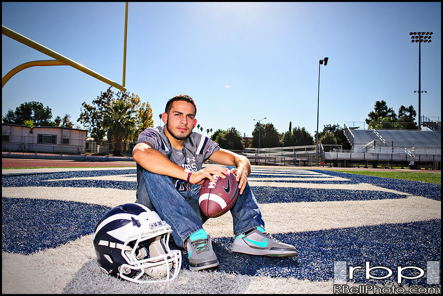 Redlands High School Senior Portraits | High School Football Photography