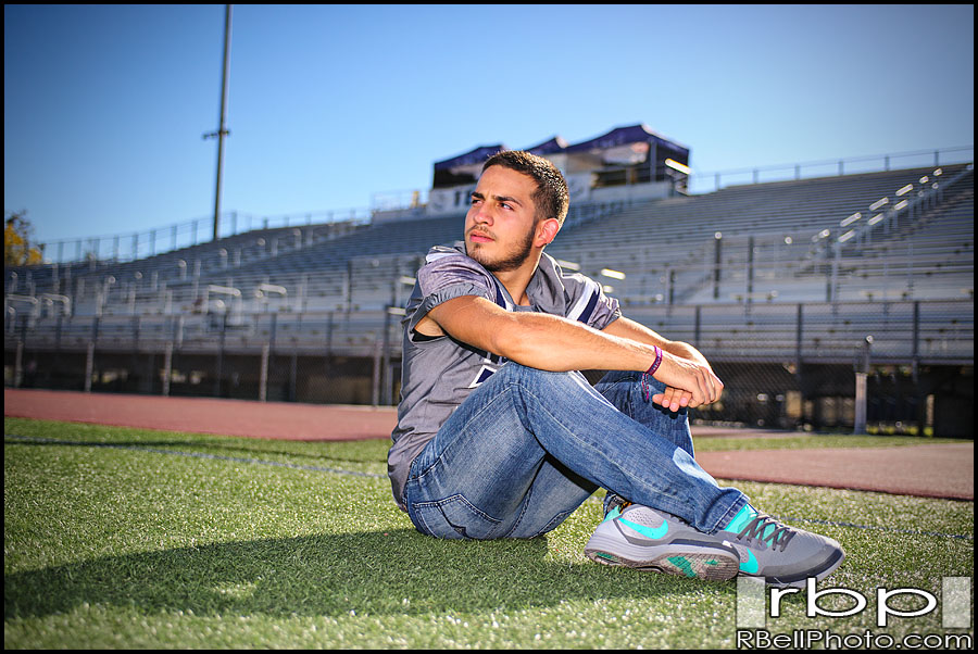 Redlands High School Senior Portraits | High School Football Photography