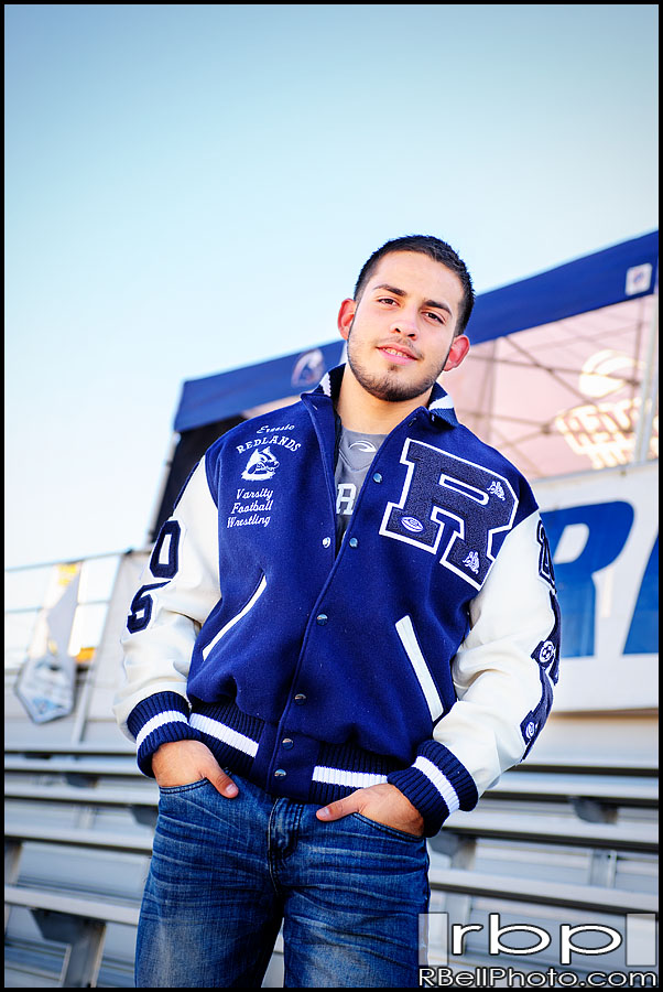 Redlands High School Senior Portraits | High School Football Photography